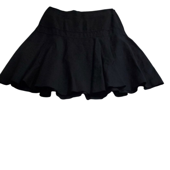 Ralph Lauren Dresses & Skirts - Ralph Lauren Cottagecore  Black Fit and Flare  100% Linen Mini Skirt